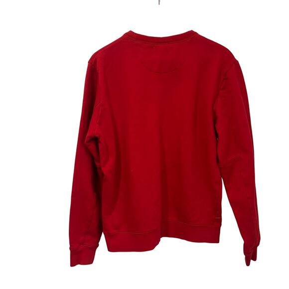 Lacoste Sport Red Sweatshirt M Men’s Crewneck Logo Graphic Athletic Streetwear - Picture 2 of 8